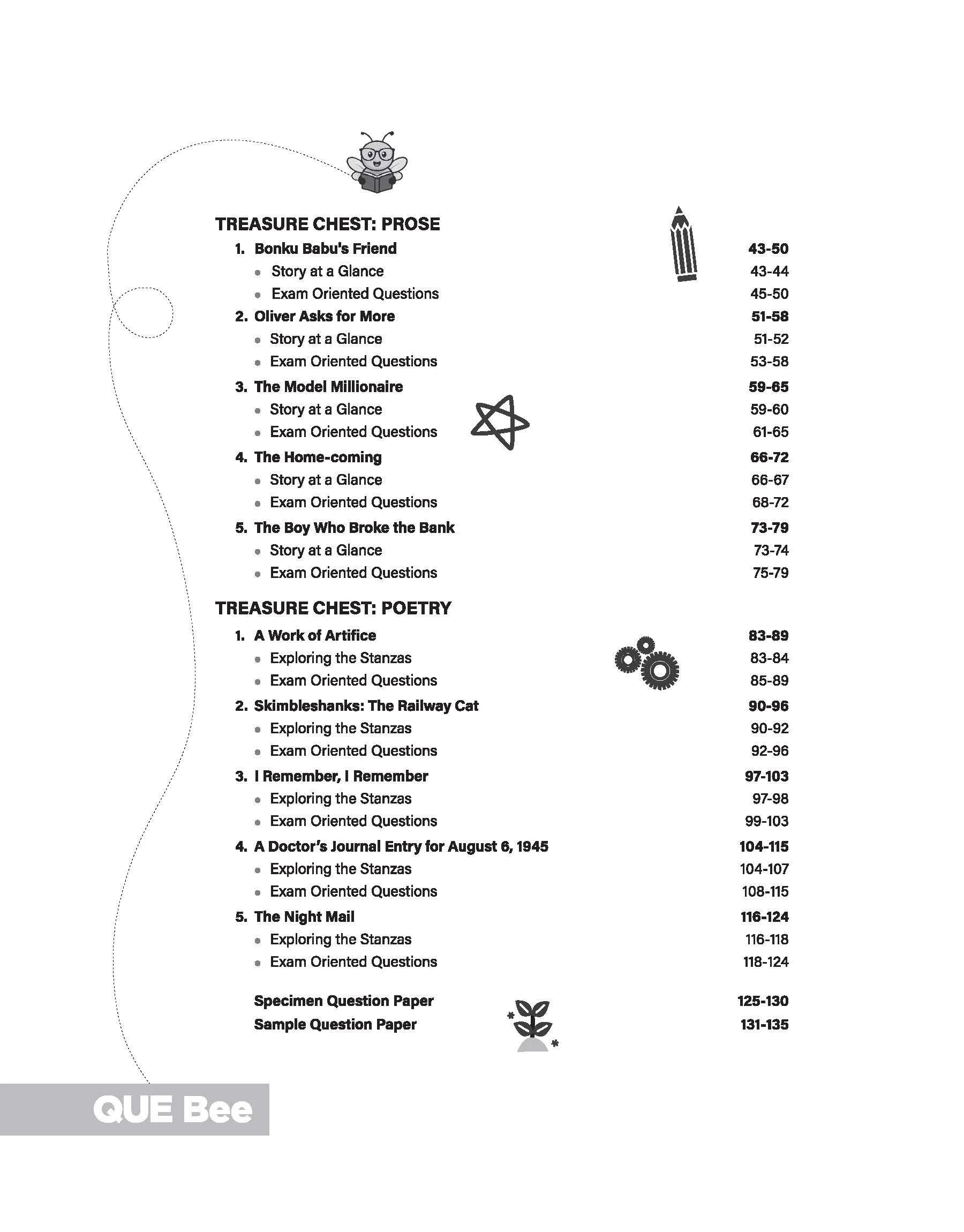 ICSE Literature in English (Paper 2) Class 9 Exam Book | Quick Theory, Exam Pattern Questions & Sample Papers | As per Latest ICSE Syllabus | Que Bee 2nd Edition - Image 3