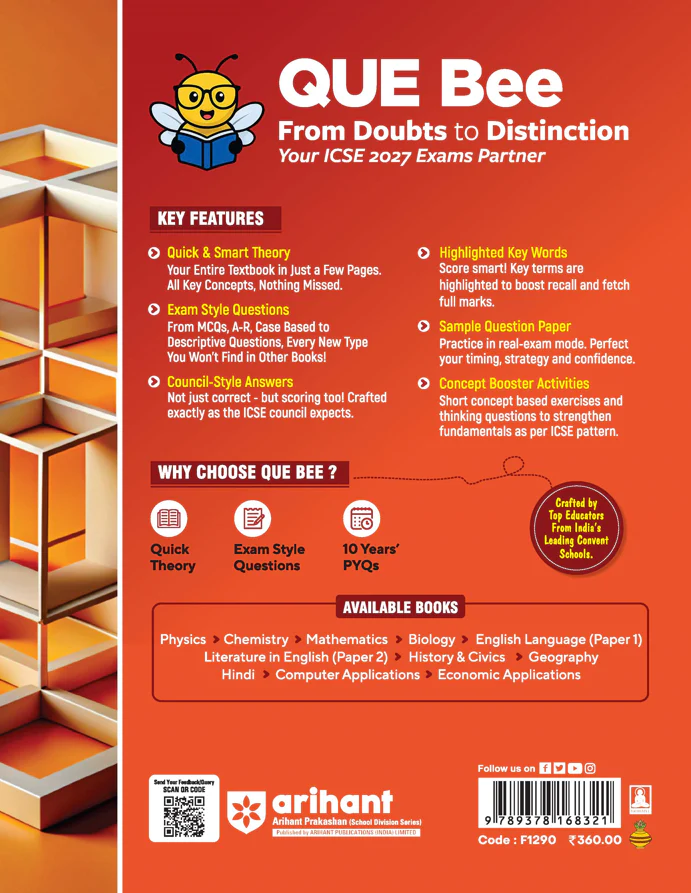 ICSE Mathematics Class 9 Exam Book | Quick Theory, Exam Pattern Questions & Sample Papers | As per Latest ICSE Syllabus | Que Bee 2nd Edition - Image 3