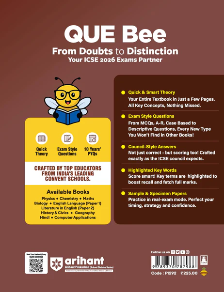 ICSE QUE Bee English Language (Paper-1) Class 9 & 10 Exam 2026 | Quick Theory, Exam Pattern Questions, 10 years PYQs - Image 3