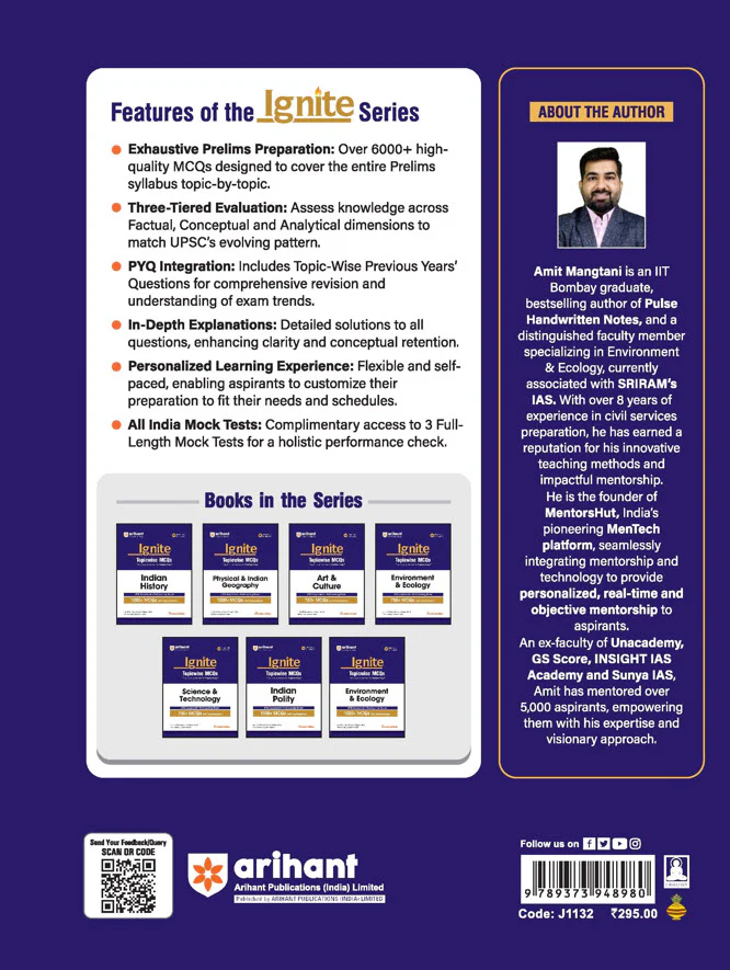 Ignite Topicwise MCQs - Environment & Ecology for UPSC & State PCS Prelims | 750+ MCQs with Explanations | UPSC Assessment + Past Learning Round | 50+ Direct Hits in Prelims - Image 3