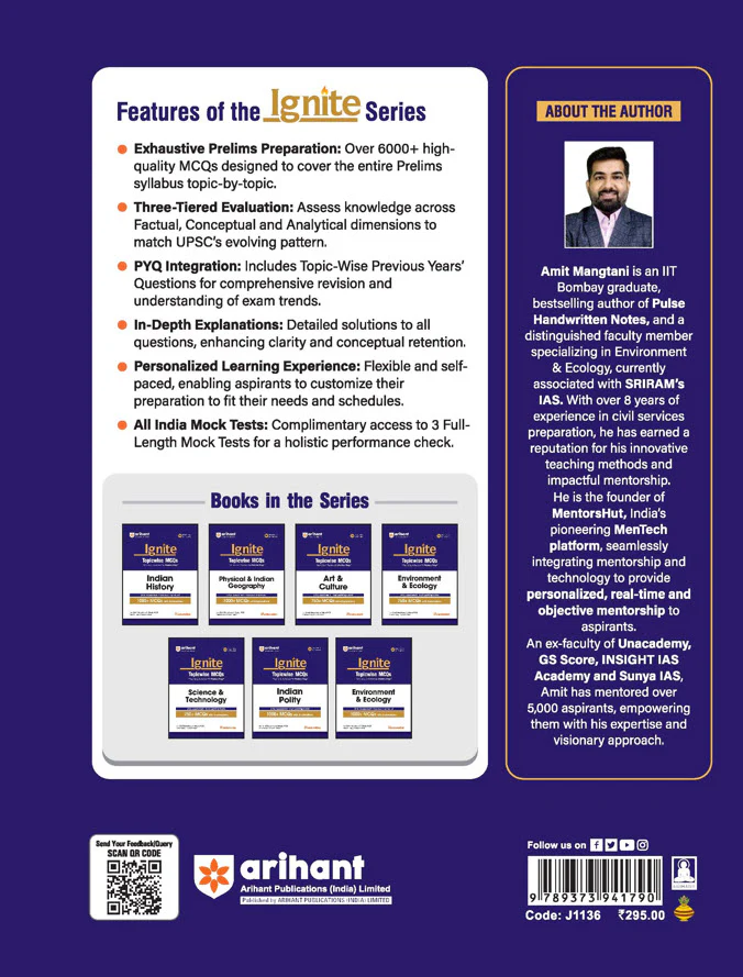 Ignite Topicwise MCQs - Science & Technology for UPSC & State PCS Prelims | 750+ MCQs with Explanations | UPSC Assessment + Past Learning Round | 50+ Direct Hits in Prelims - Image 3