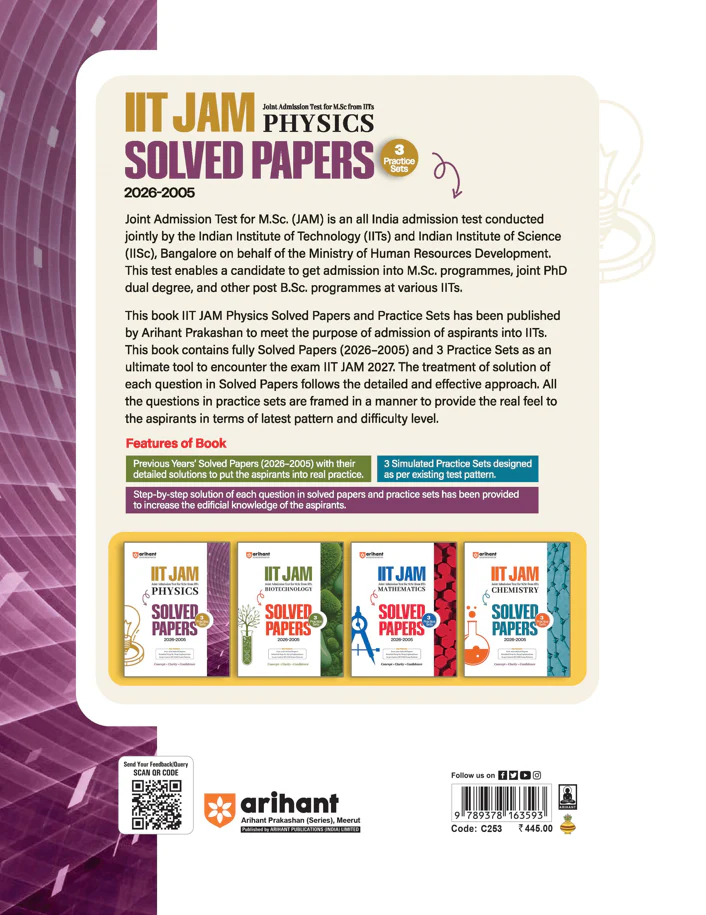 IIT JAM 2027 | Physics Solved Papers (2026ā2005) with 3 Practice Sets | 100% Detailed Step by Step Explanations - Image 2