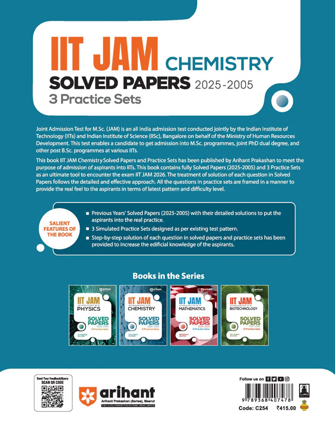 IIT Jam Chemistry | Solved Papers 2025-2005 & 3 Practice Sets With Detailed Solutions - Image 2