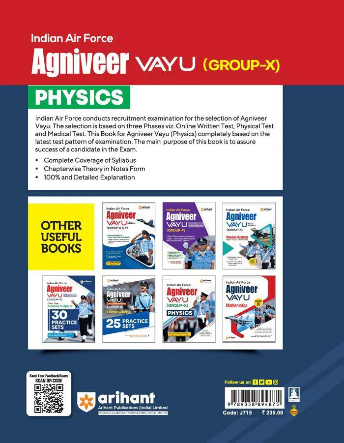 Indian Air Force Agniveer Vayu (Group-X) Physics | English Medium - Image 2