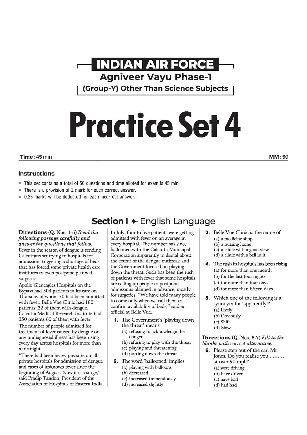 Indian Air Force Agniveer Vayu (Phase 1) Online Exam 2026 | 30 Practice Sets Group Y Other Than Science | with Detailed Solutions and Solved Paper 2025 - Image 7