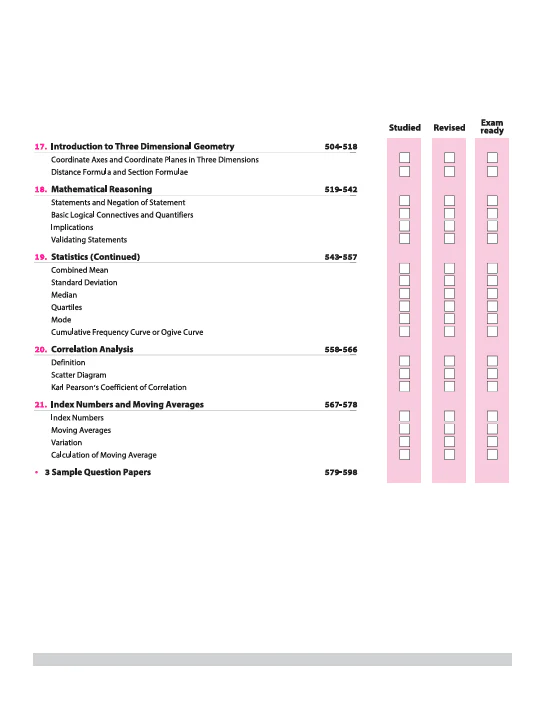 ISC All in One Mathematics Class 11 Exam 2026 | Simplified Theory, Topic & Chapter Exercises, Exam Pattern Ques with Sample Question Papers - Image 4