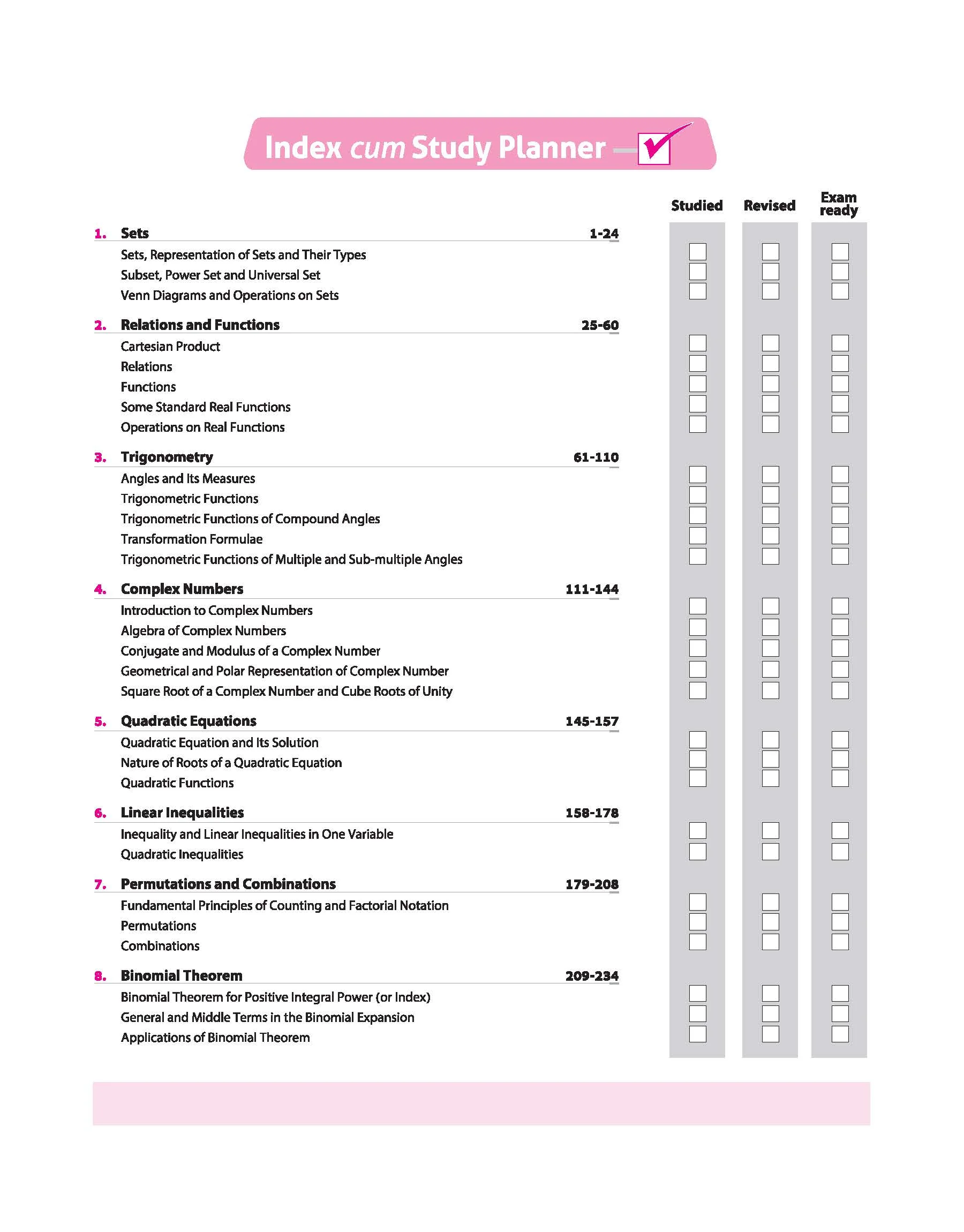 ISC All in One Mathematics Class 11 Exam 2027 | Complete Study Guide with Internal Assessment | Theory, Chapter Exercises, Sample Papers & Exam Questions - Image 4