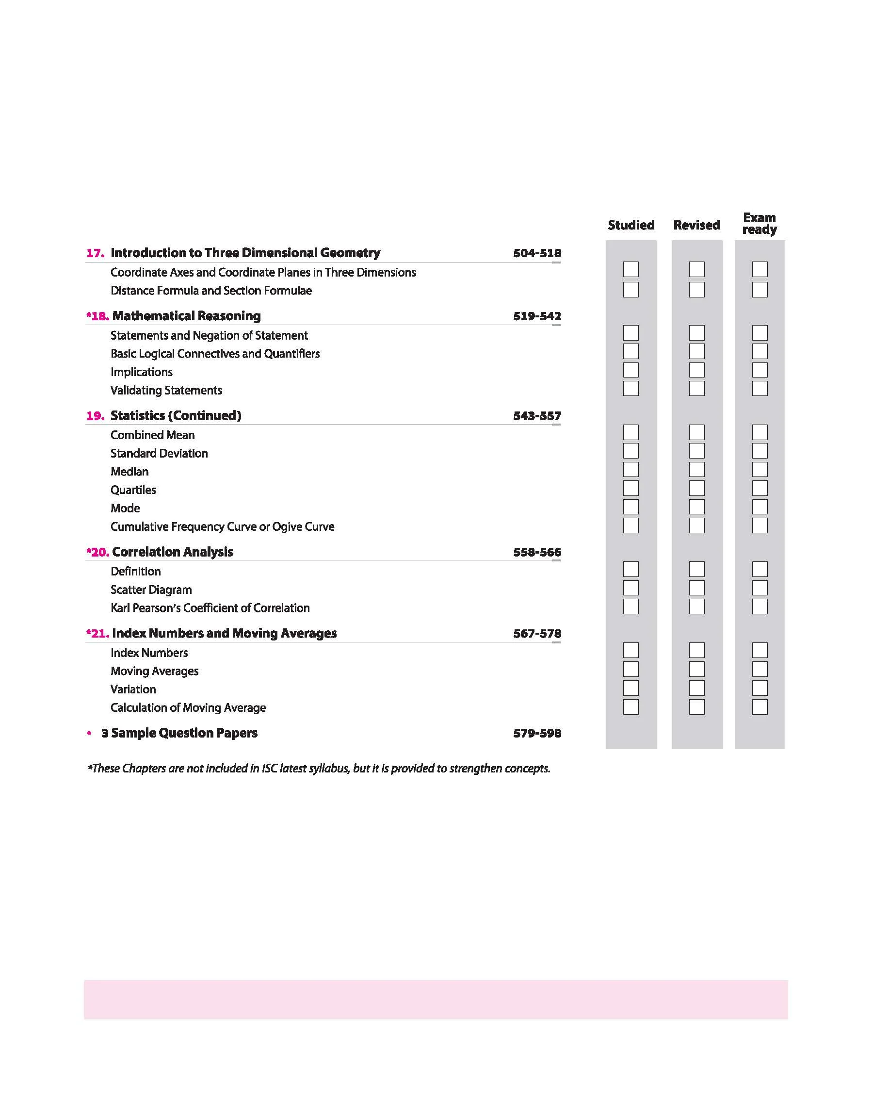 ISC All in One Mathematics Class 11 Exam 2027 | Complete Study Guide with Internal Assessment | Theory, Chapter Exercises, Sample Papers & Exam Questions - Image 6