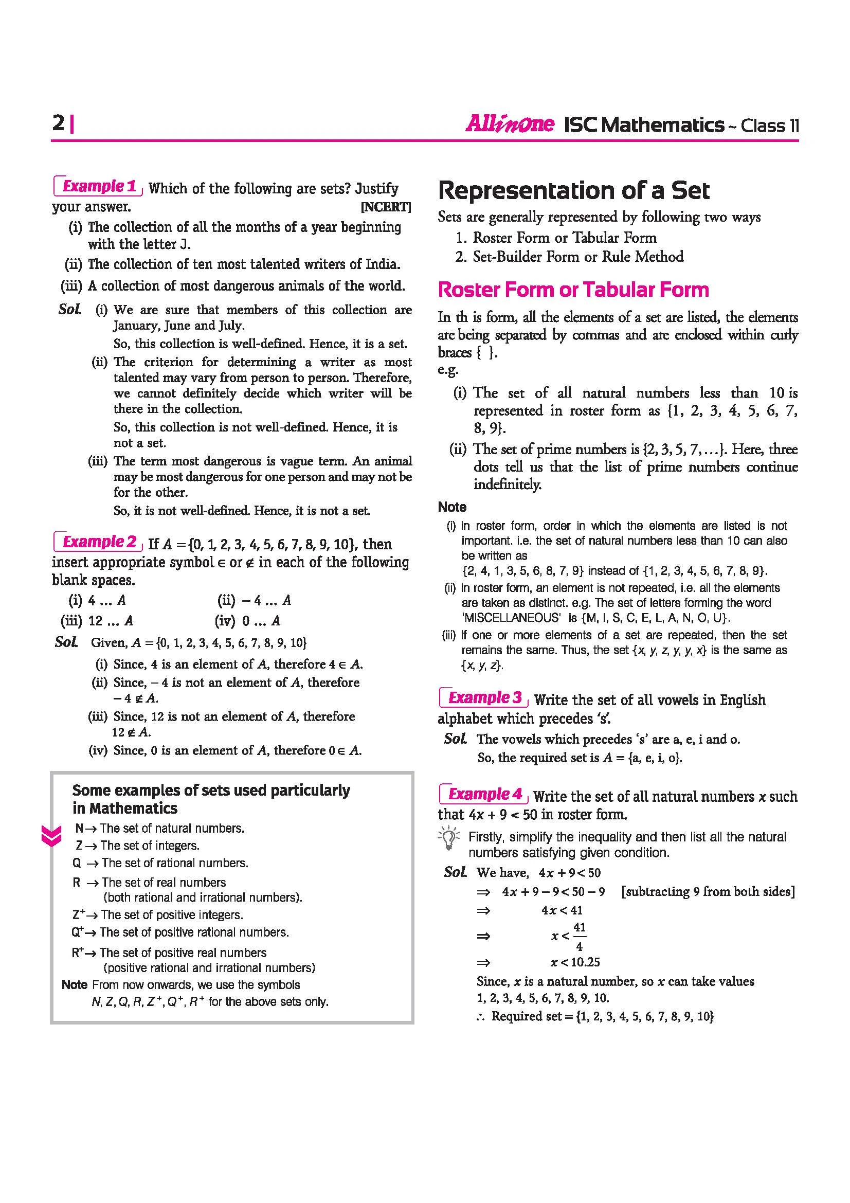 ISC All in One Mathematics Class 11 Exam 2027 | Complete Study Guide with Internal Assessment | Theory, Chapter Exercises, Sample Papers & Exam Questions - Image 8
