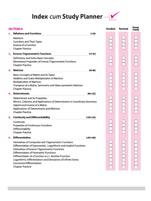 ISC All In One Mathematics Class 12 Exam 2026 | Topic & Chapter Exercises, Exam Pattern Questions, Specimen & Sample Papers With Board's Questions Upto 2025 - Image 2