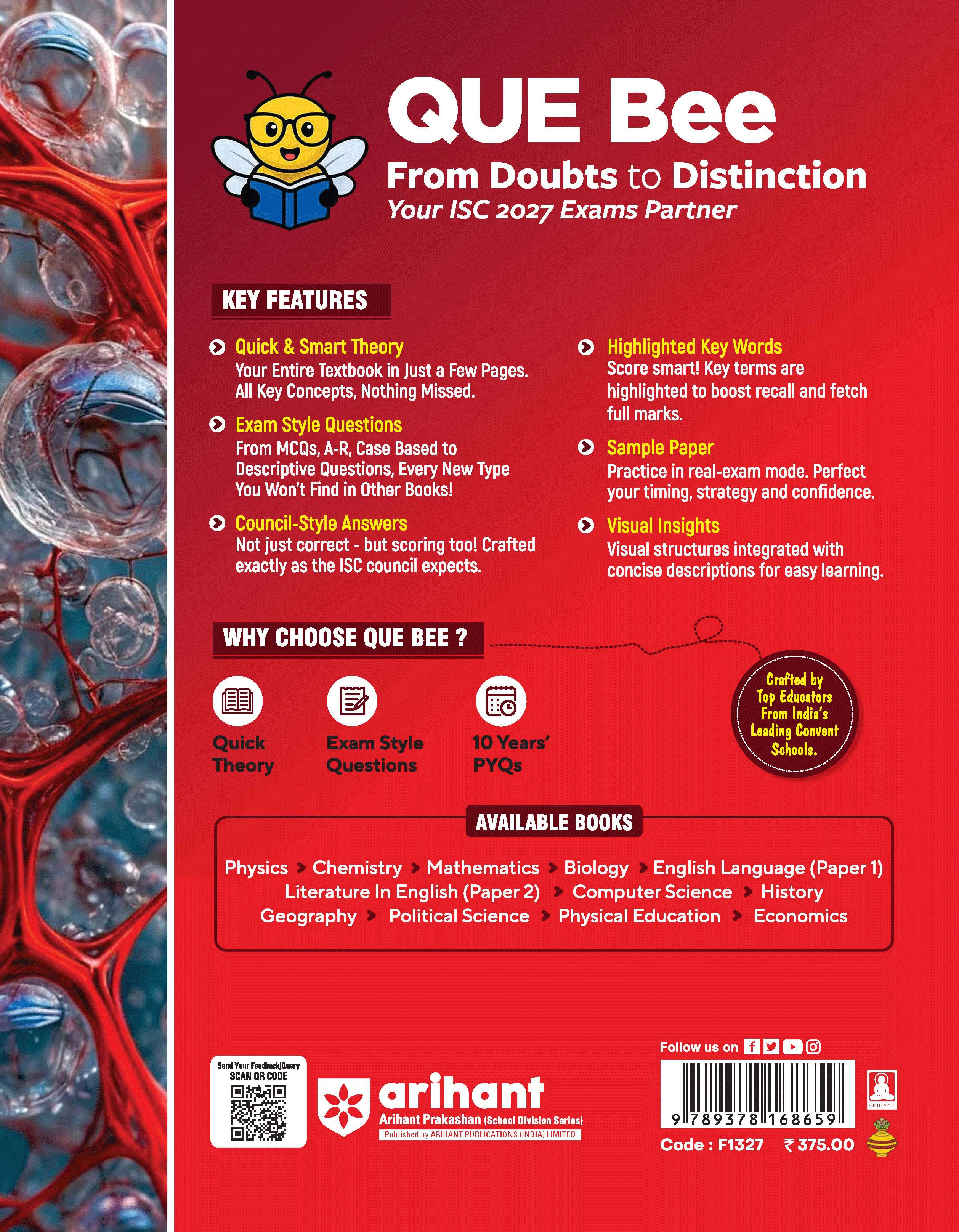 ISC Biology Class 11 Exam Book | Quick Theory, Exam Pattern Questions & Sample Papers | As per Latest ICSE Syllabus | Que Bee 2nd Edition - Image 11