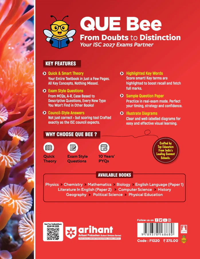 ISC Biology Class 12 Exam | Quick Theory, Exam Pattern Questions & Sample Papers | As per Latest ICSE Syllabus | Que Bee 2nd Edition - Image 11