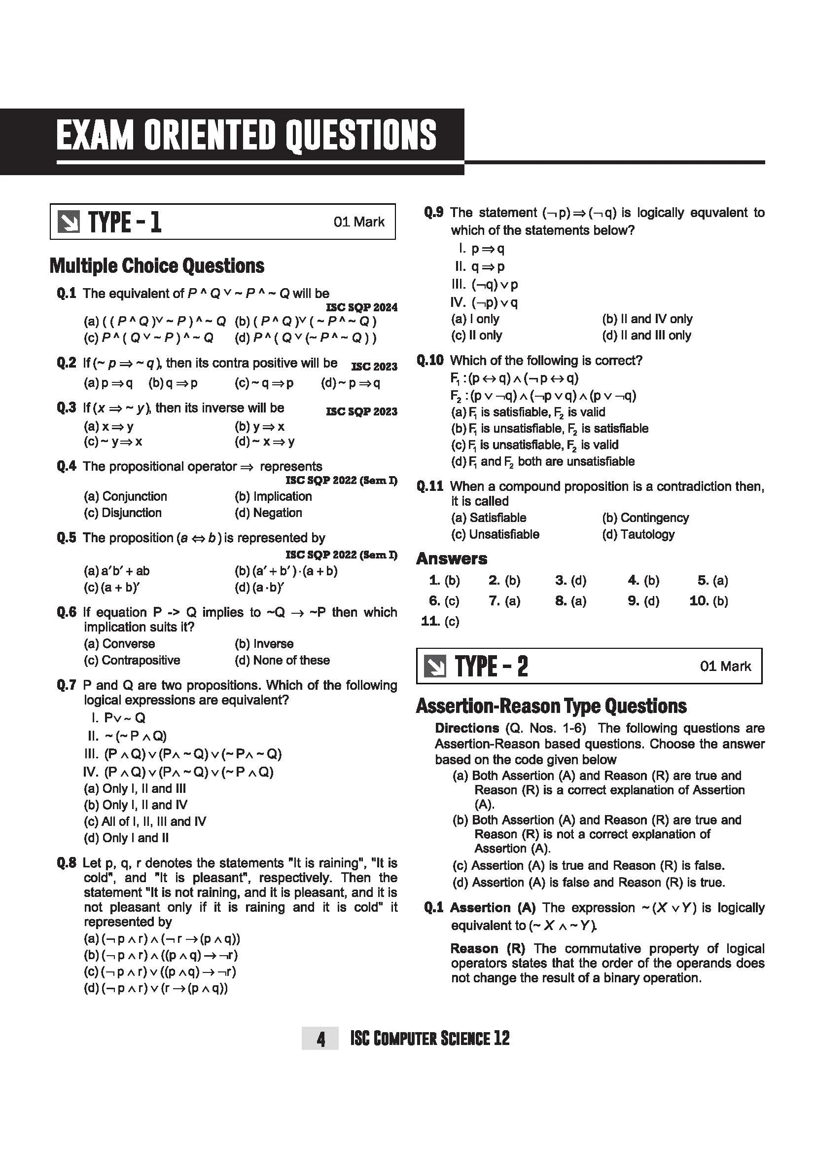 ISC Computer Science  Class 12 Exam | Quick Theory, Exam Pattern Questions & Sample Papers | As per Latest ICSE Syllabus | Que Bee 2nd Edition - Image 9