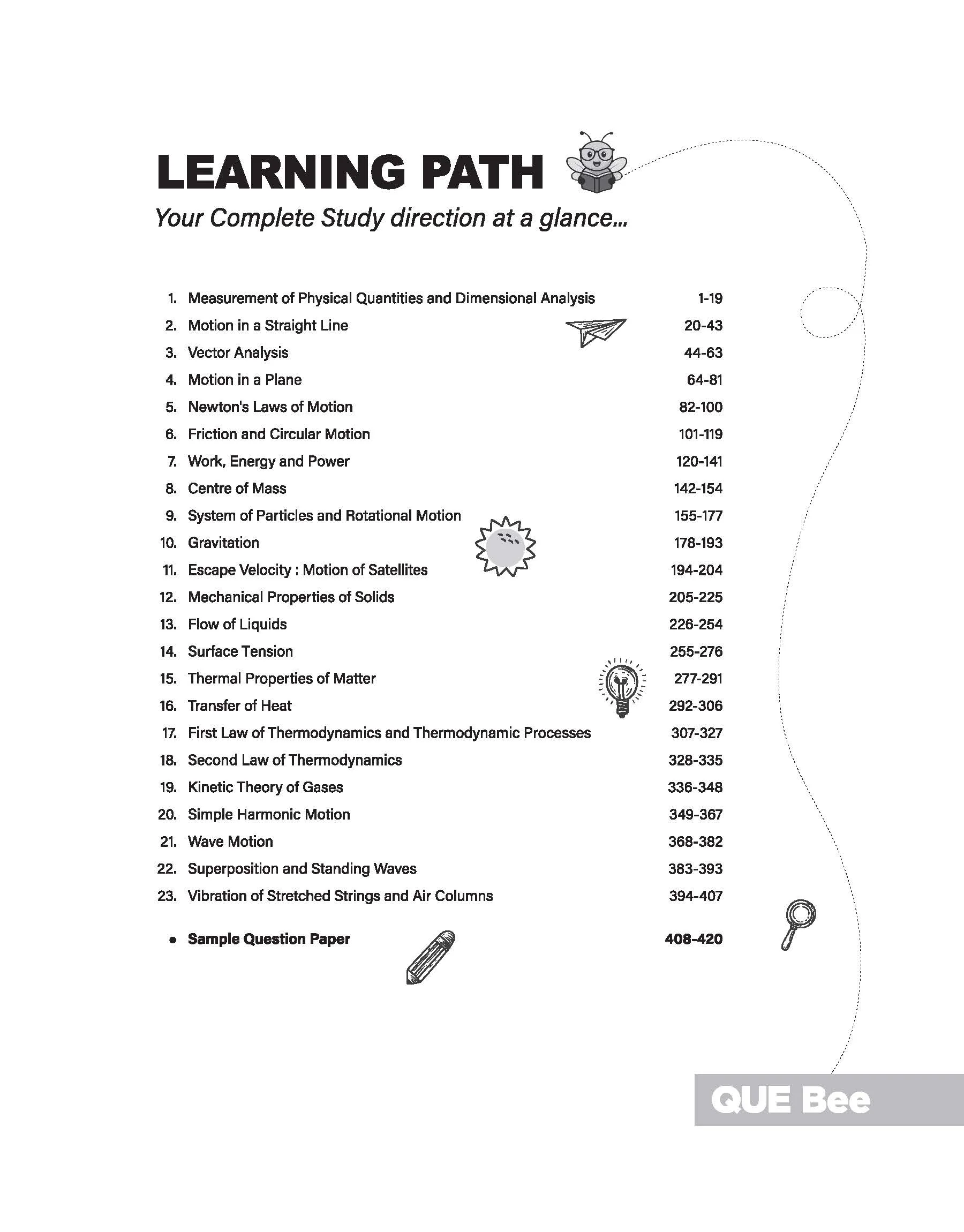 ISC Physics Class 11 Exam Book | Quick Theory, Exam Pattern Questions & Sample Papers | As per Latest ICSE Syllabus | Que Bee 2nd Edition - Image 3
