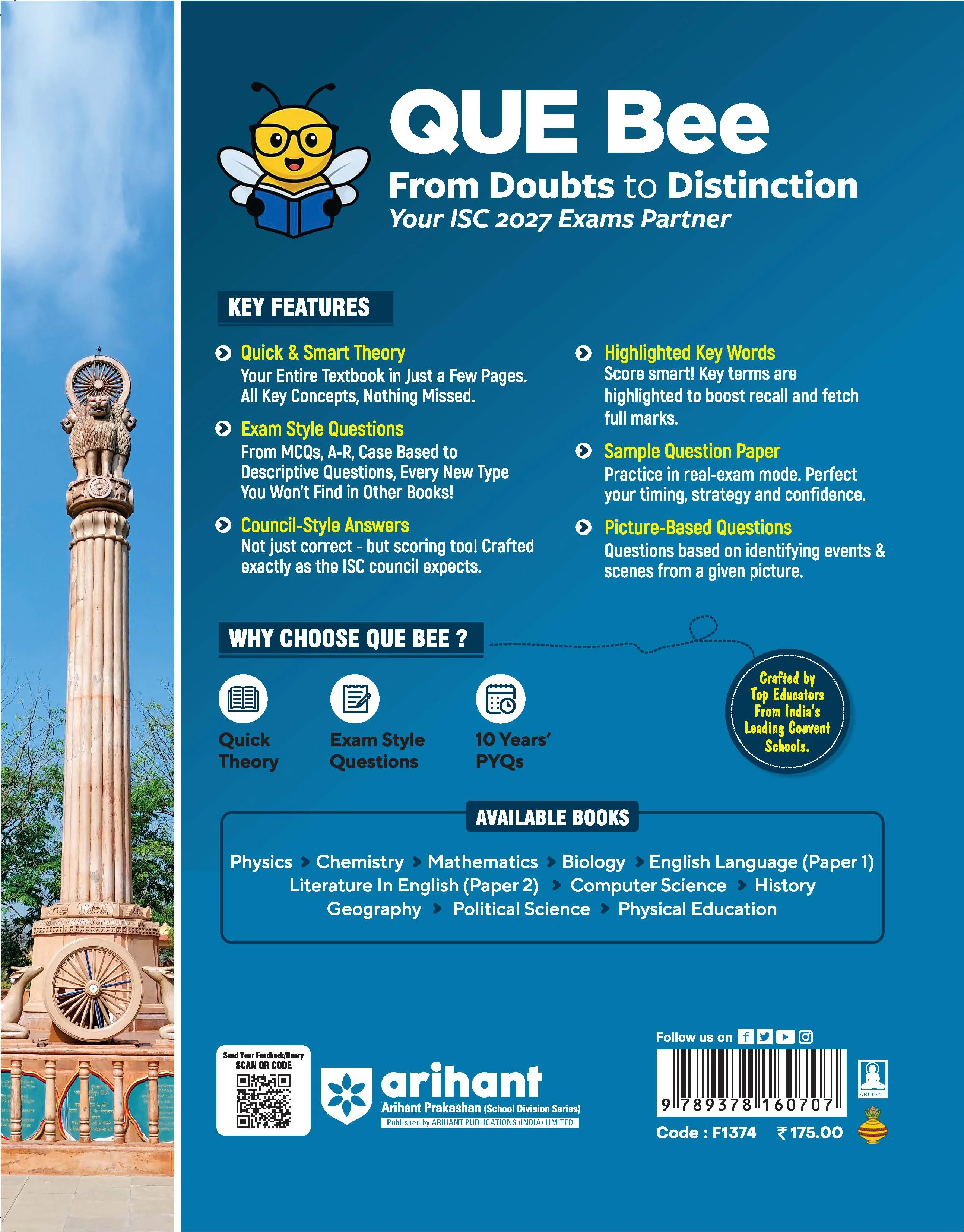 ISC Political Science Class 11 Exam | Quick Theory, Exam Pattern Questions & Sample Papers | As per Latest ICSE Syllabus | Que Bee 2nd Edition - Image 8