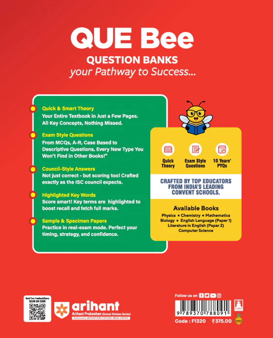 ISC QUE Bee Biology Class 12 Exam 2026 | Quick Theory, Exam Pattern Questions, Speciman & Sample Papers | Key Words Highlighted in Theory & Answer - Image 3