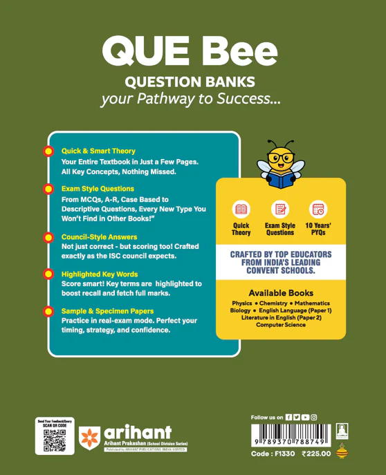 ISC QUE Bee Literature in English (Paper-2) Class 11 Exam 2026 | Quick Theory, Exam Pattern Questions, Speciman & Sample Papers | Key Words Highlighted in Theory & Answer - Image 5