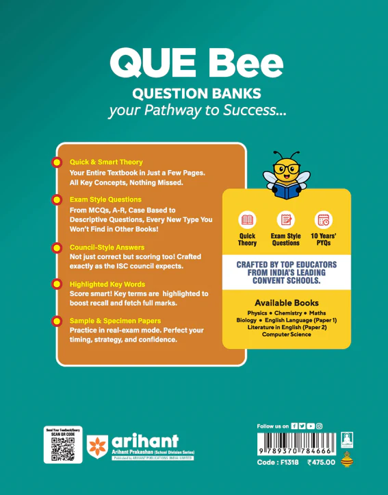 ISC QUE Bee Physics Class 12 Exam 2026 | Quick Theory, Exam Pattern Questions, 10 Year PYQ's & Sample Question Papers | Key Words Highlighted - Image 3