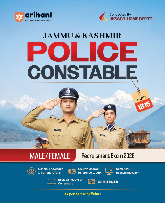 Jammu & Kashmir Police Constable (Male/Female ) Recruitment 2026 | Latest Syllabus Based | J&K GK, Current Affairs, Reasoning, English, Computer Concepts | Complete Coverage for Written Exam Preparation | Conducted by JKSSB