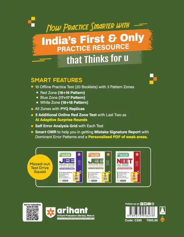 JEE Advanced 2026 Test Drive | Physics, Chemistry & Maths | 15 Tests, 21 Booklets & 1500 Questions | AI-Adaptive Practice with Error Analysis, Smart OMR, Real-Time PYQs (Online) & Revision PDF | Based on Latest NTA Pattern - Image 6