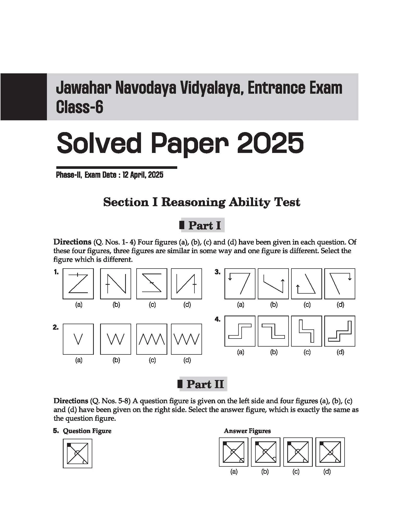 Jawahar Navodaya Vidyalaya Class 6 Entrance Exam 2027 | Solved Papers (2006–2026) 100% Solutions | Mental Ability, Arithmetic & English Language Test | Based on Latest JNVST Exam Pattern | English Medium - Image 6