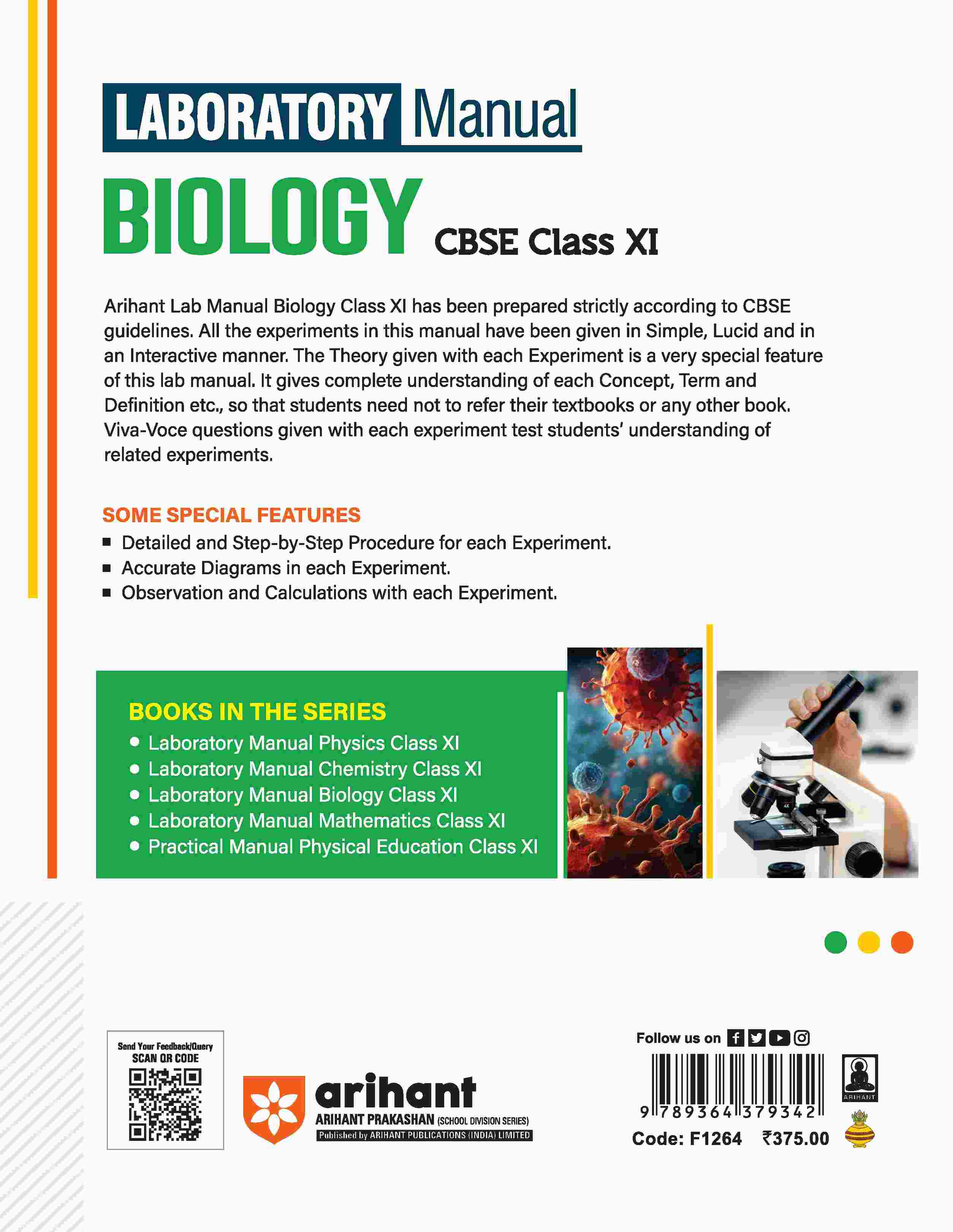 Laboratory Manual CBSE - Biology Class 11th | Revised Edition - Image 2