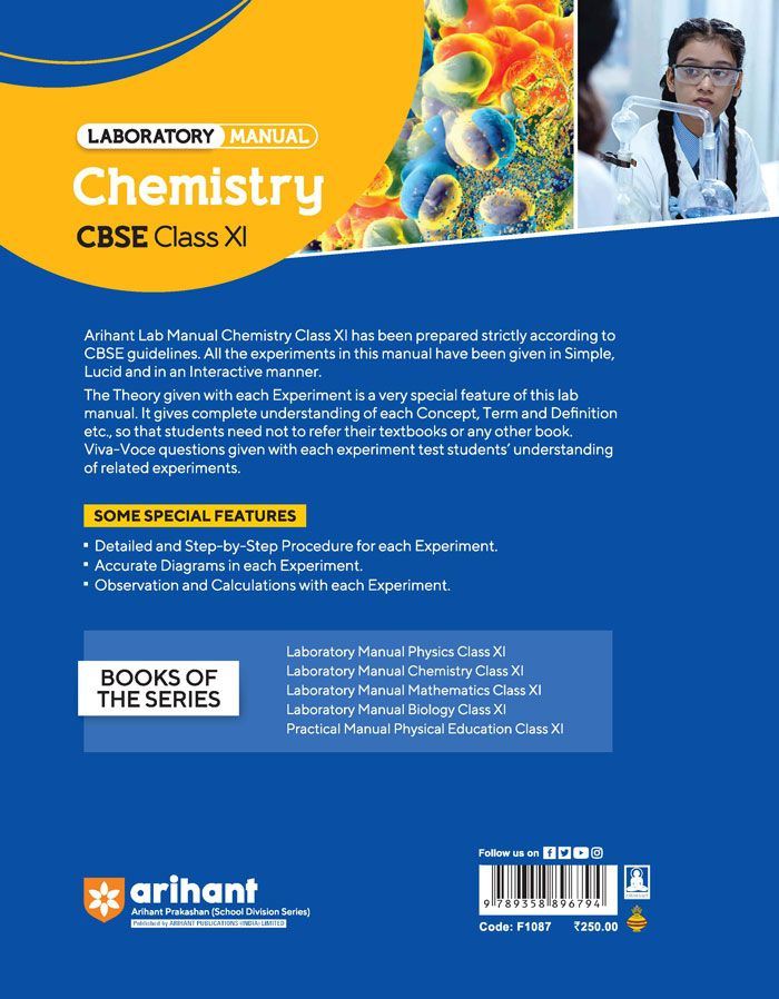 Laboratory Manual CBSE - chemistry Class 11th - Image 2