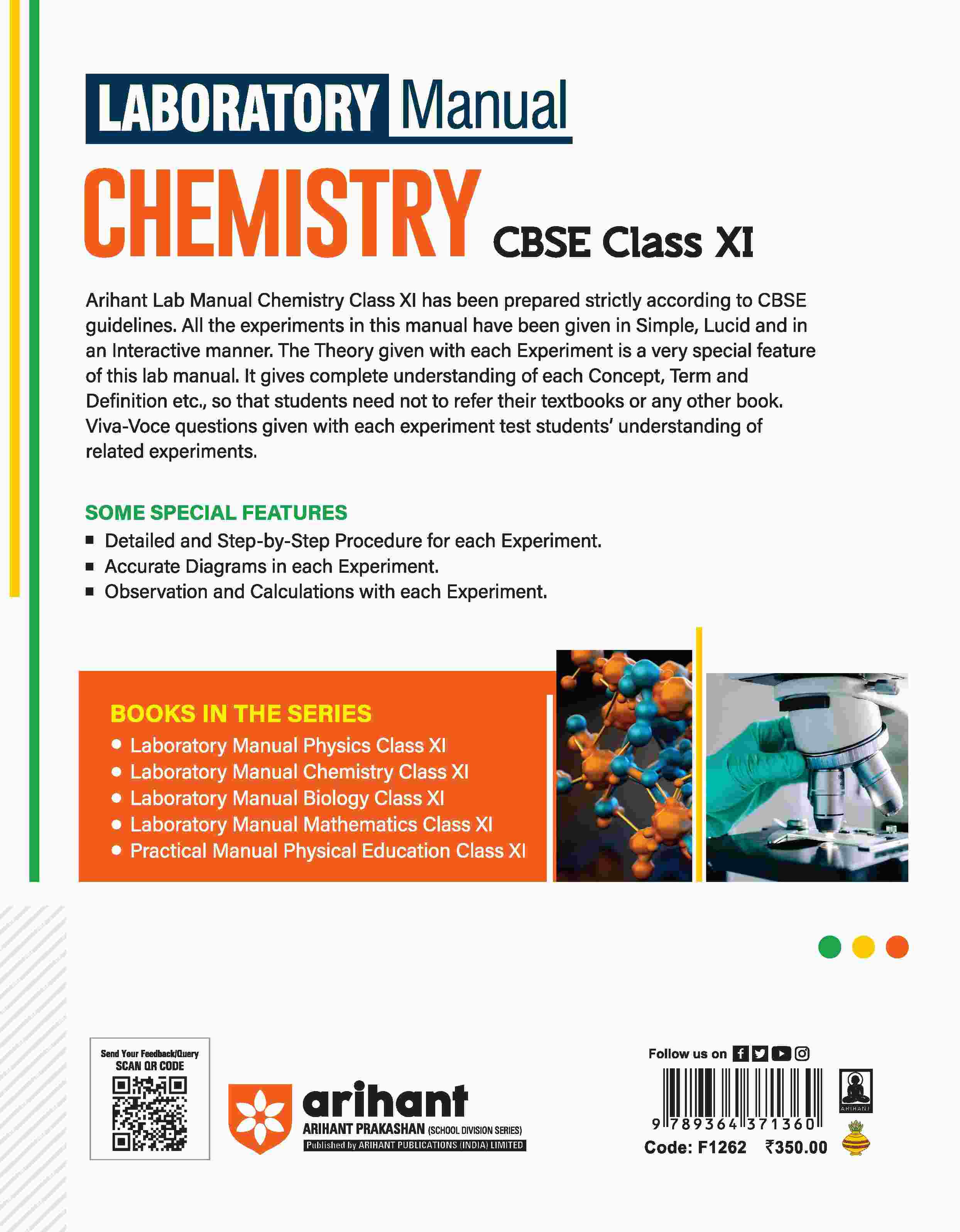 Laboratory Manual CBSE - Chemistry Class 11th | Revised Edition - Image 2