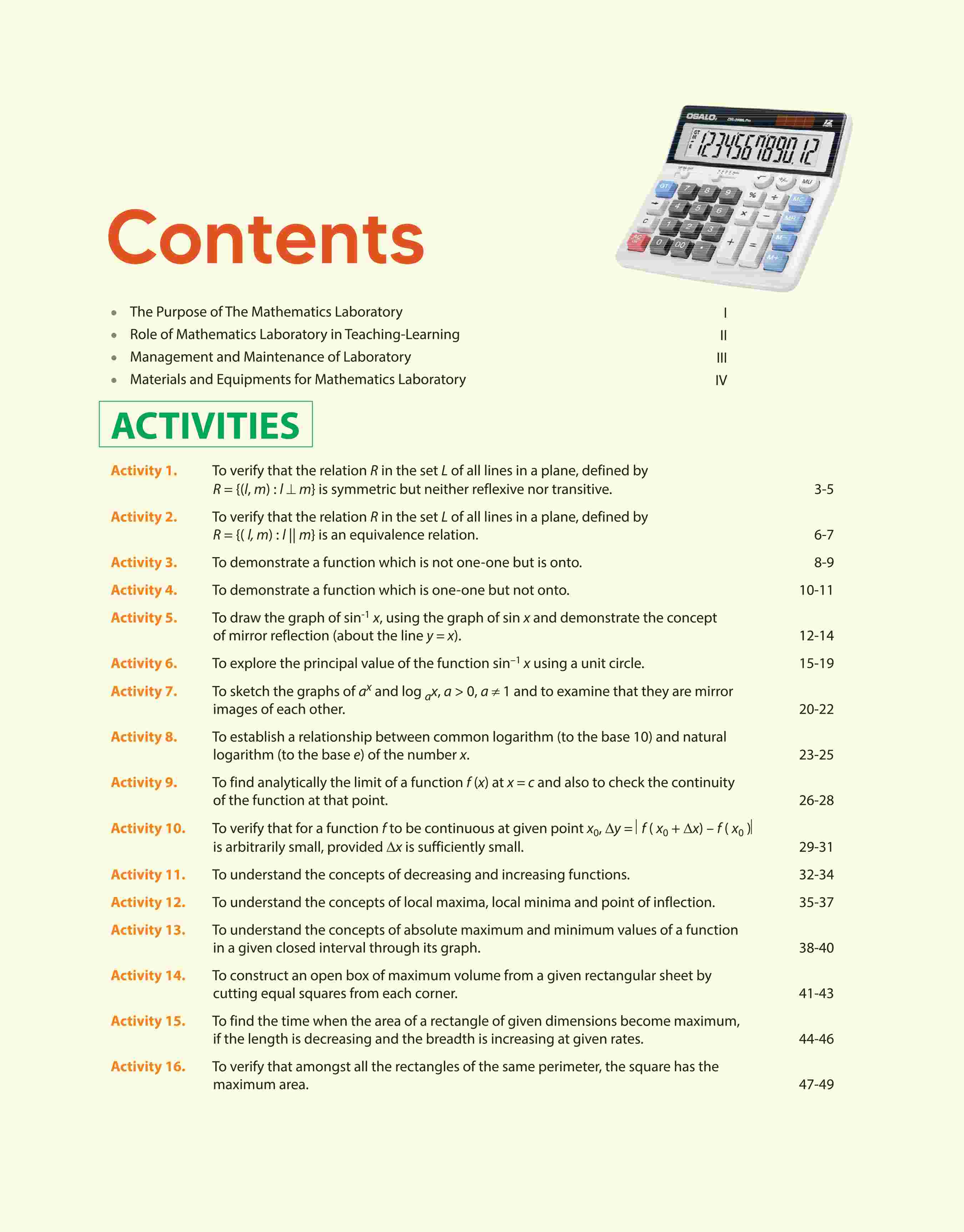 Laboratory Manual Mathematics for CBSE Class XII (12th) | Complete Practical Book with Experiments, Viva Voce Questions & Answers | NCERT Compliant Lab Book - Image 3