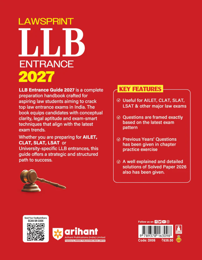 LLB Entrance 2027 LAWSPRINT | Highly Useful for NLU, NLSIU, RMNLU, MNLU,DU, IPU, BHU and Other National Law University | English Medium - Image 4