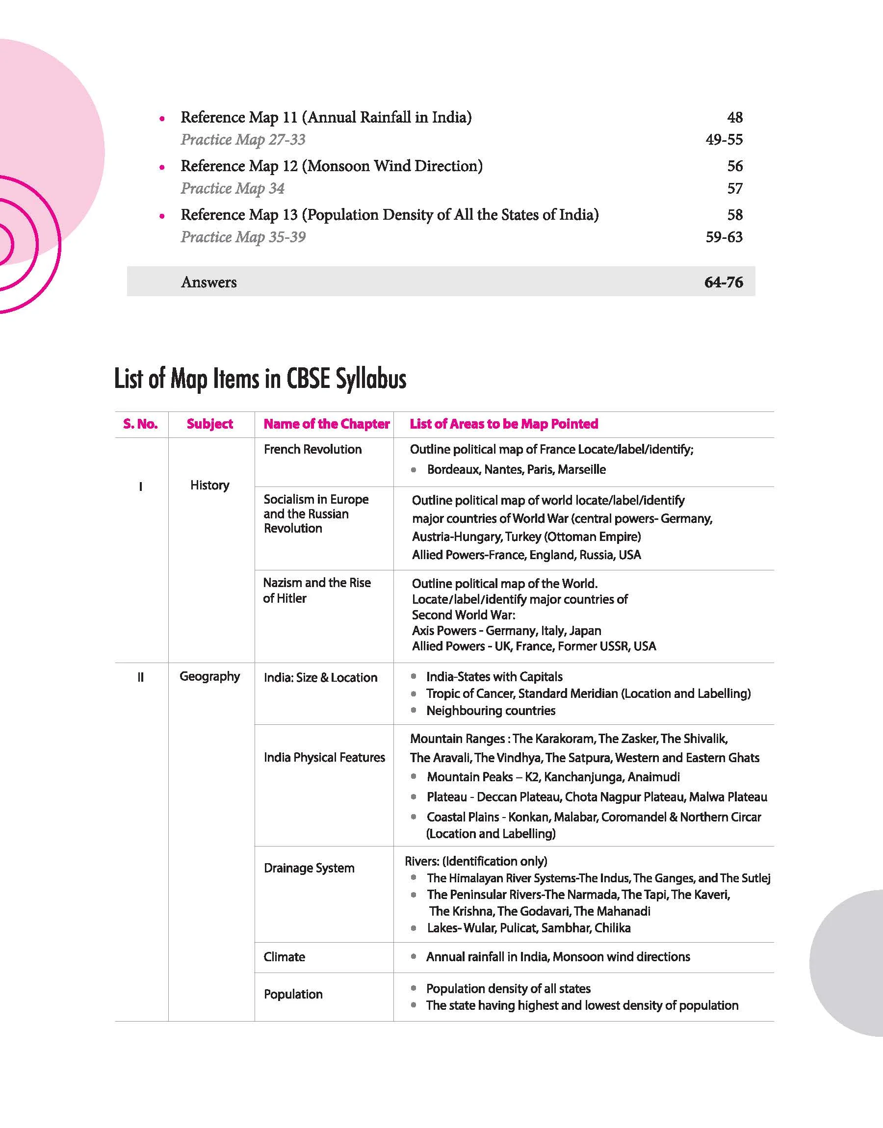 CBSE Map Skill Workbook for Class 9 Exam - Complete Coverage of All the Maps prescribed in CBSE Syllabus with lots of Practice Maps - Image 4