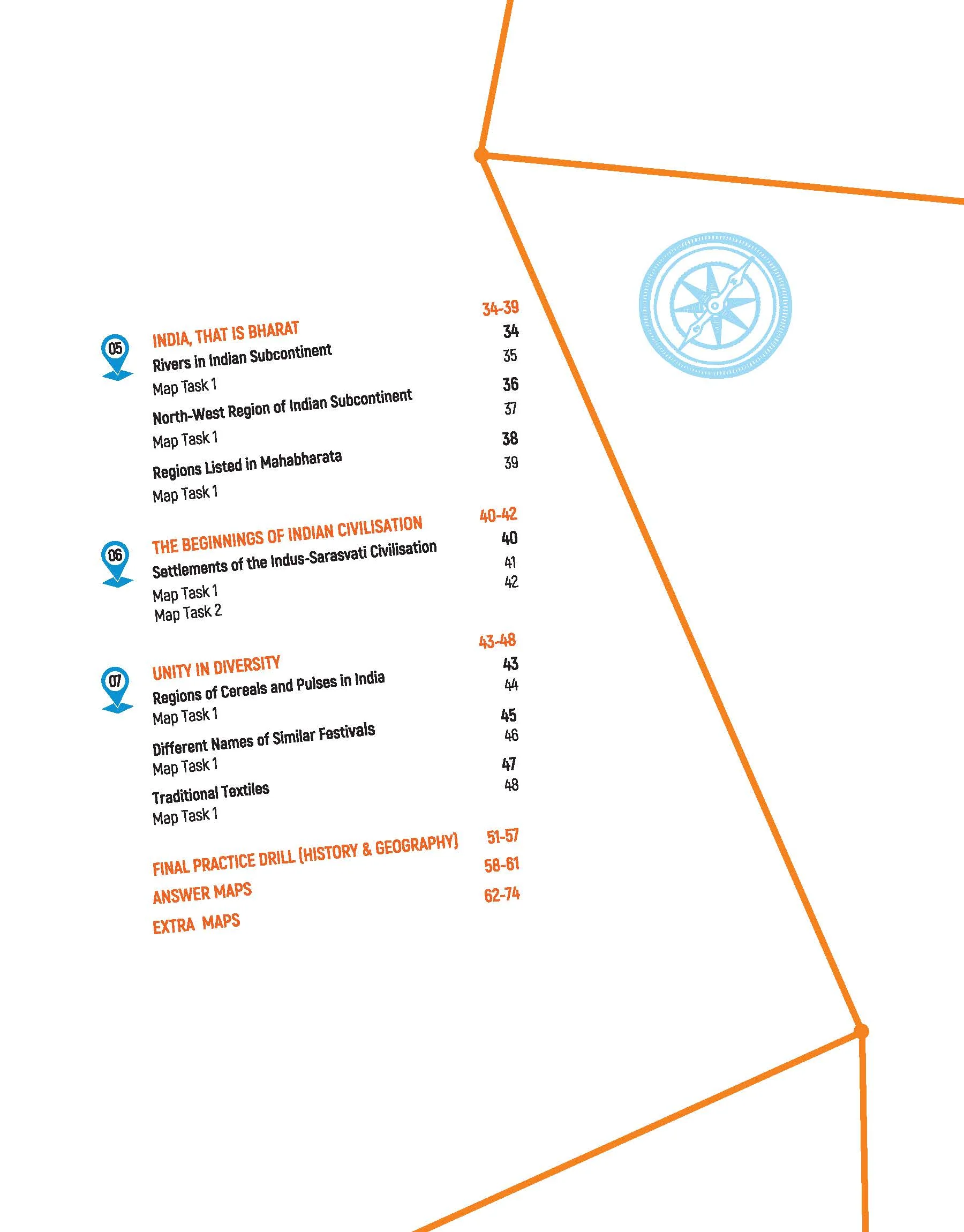 Map Skill Workbook Social Science CBSE Class 6 | As per  NEP 2020 | Based on Latest NCERT Exploring Society:  India & Beyond | Coverage of all NCERT Maps with ample Numbers of Practice Maps - Image 4