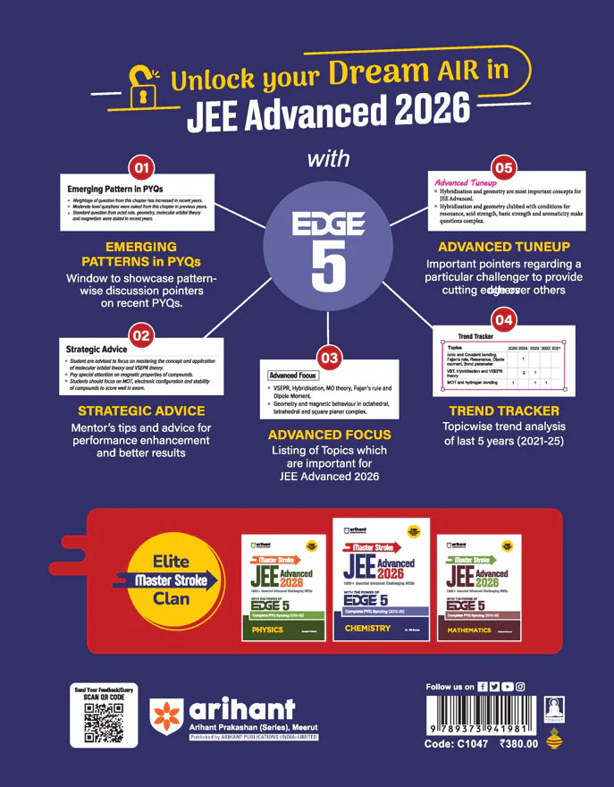 Master Stroke JEE Advanced 2026 Chemistry | 1000+ Advanced MCQs with PYQ Syncing (2013–2025) | with the POWER of EDGE 5 | Dr. RK Gupta - Image 2
