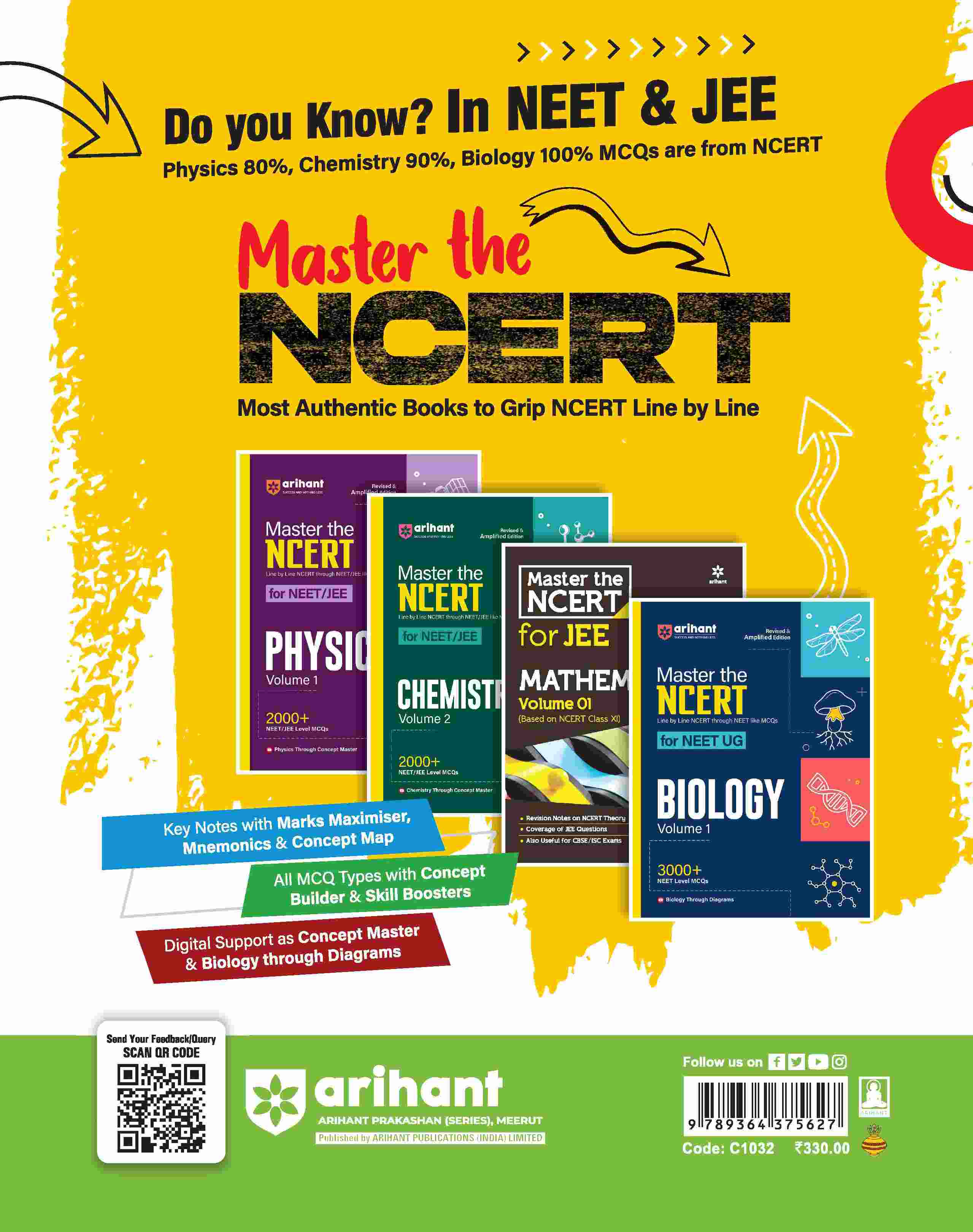 Master Stroke NEET UG 2025 by Arihant | 2000+ Special Format MCQs (Physics, Chemistry, Biology) Question Bank for Medical Entrance Exam Preparation - Image 4
