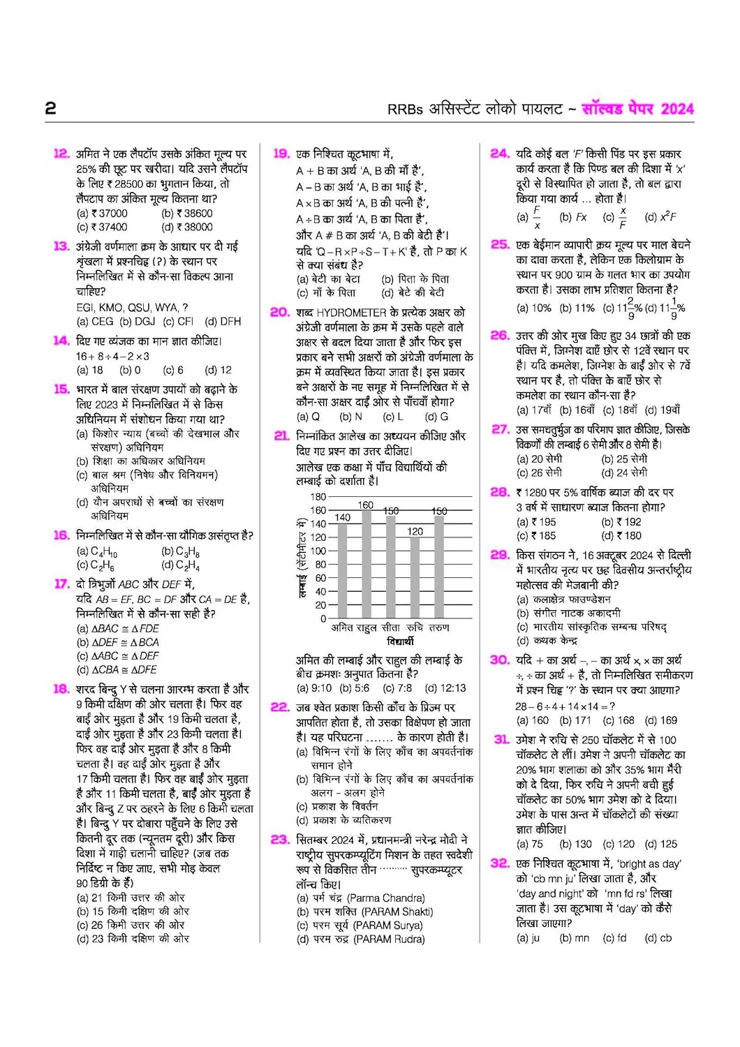 Mastermind RRB ALP (Assistant Loco Pilot) Exam 2026 | 45 Solved Papers | CBT-I + CBT-II + CBAT | 100% Detailed Solutions | Hindi Medium - Image 4