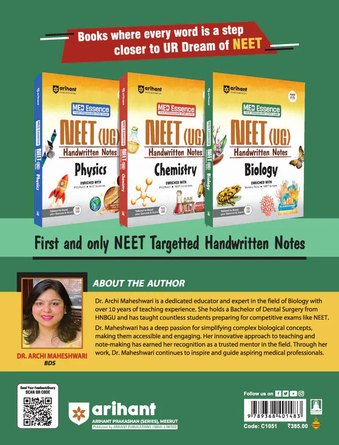 NEET (UG) Biology Handwritten Notes  2027 | Med Essence Personalised Study Guide | PYQ Punch, Exam-Oriented Concepts, Quick Revision & NEET Accelerate | Free Online Support - Image 12
