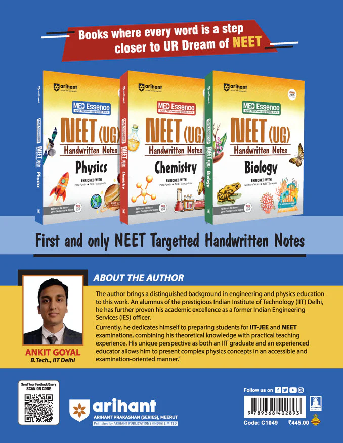 NEET (UG) Physics Handwritten Notes | Med Essence Personalised Study Guide 2027 | PYQ Punch, Exam-Oriented Concepts, Quick Revision & NEET Accelerate | Free Online Support - Image 11