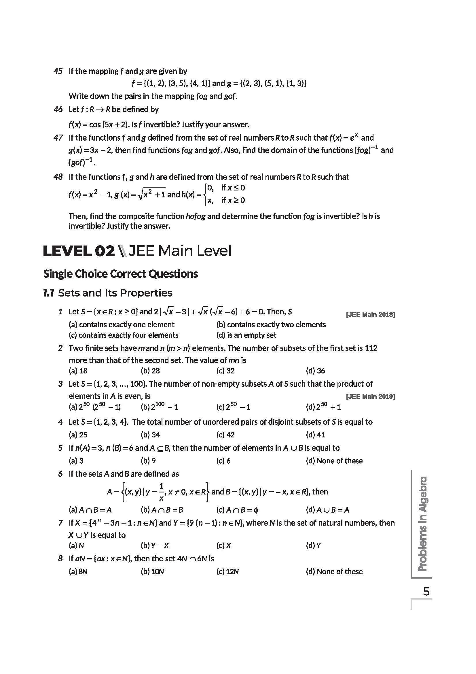 Navigator Series JEE Main & Advanced 2027 – Algebra | 2000+ Problems | Sets, Complex Numbers, Equations, Matrices, Probability & More | 3 Level Exercises with PYQs | by Dr. Amit Kumar Singh - Image 8