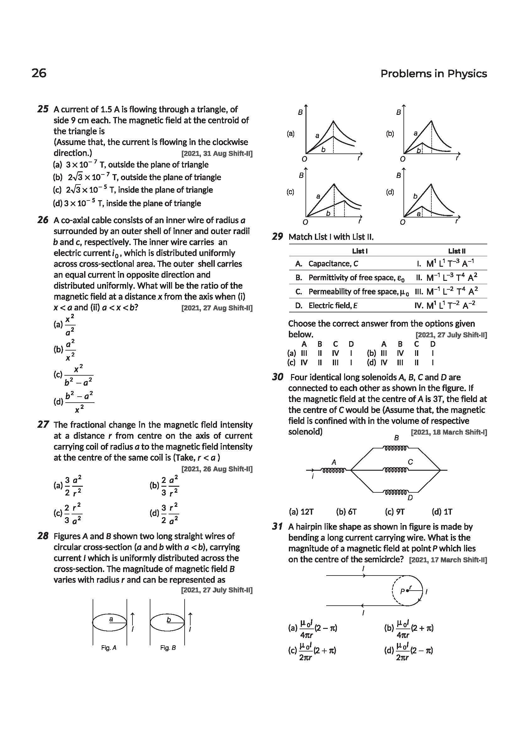 Navigator Series JEE Main & Advanced 2027 – Magnetism & Electromagnetic Induction | 1500+ Problems | Magnetic Effect of Current, EMI, AC, EM Waves | 3-Level Exercises with PYQs - Image 10