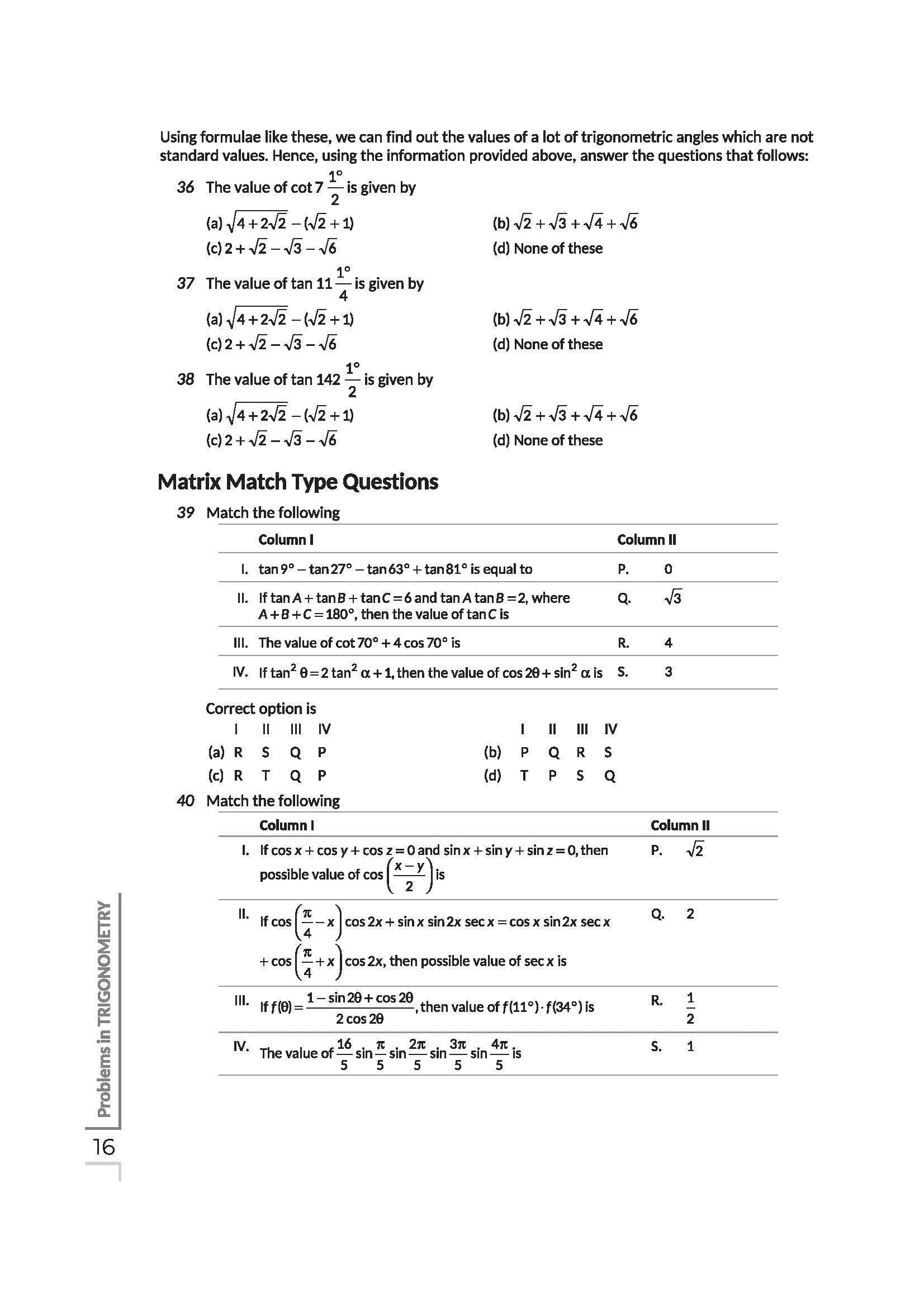 Navigator Series JEE Main & Advanced 2027 – Trigonometry | 1200+ Problems | Trigonometric Functions, Identities, Equations, Heights & Distances, Inverse Trigo | 3-Level Exercises with PYQs - Image 10