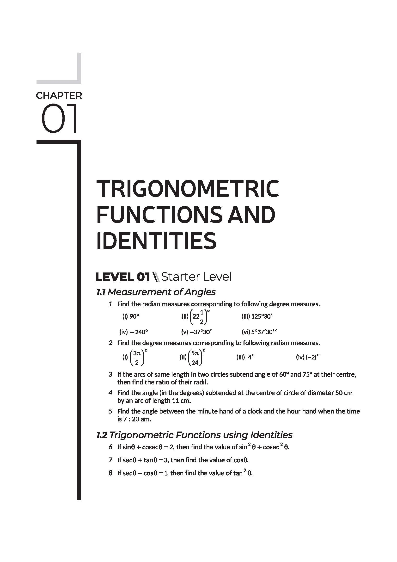 Navigator Series JEE Main & Advanced 2027 – Trigonometry | 1200+ Problems | Trigonometric Functions, Identities, Equations, Heights & Distances, Inverse Trigo | 3-Level Exercises with PYQs - Image 6