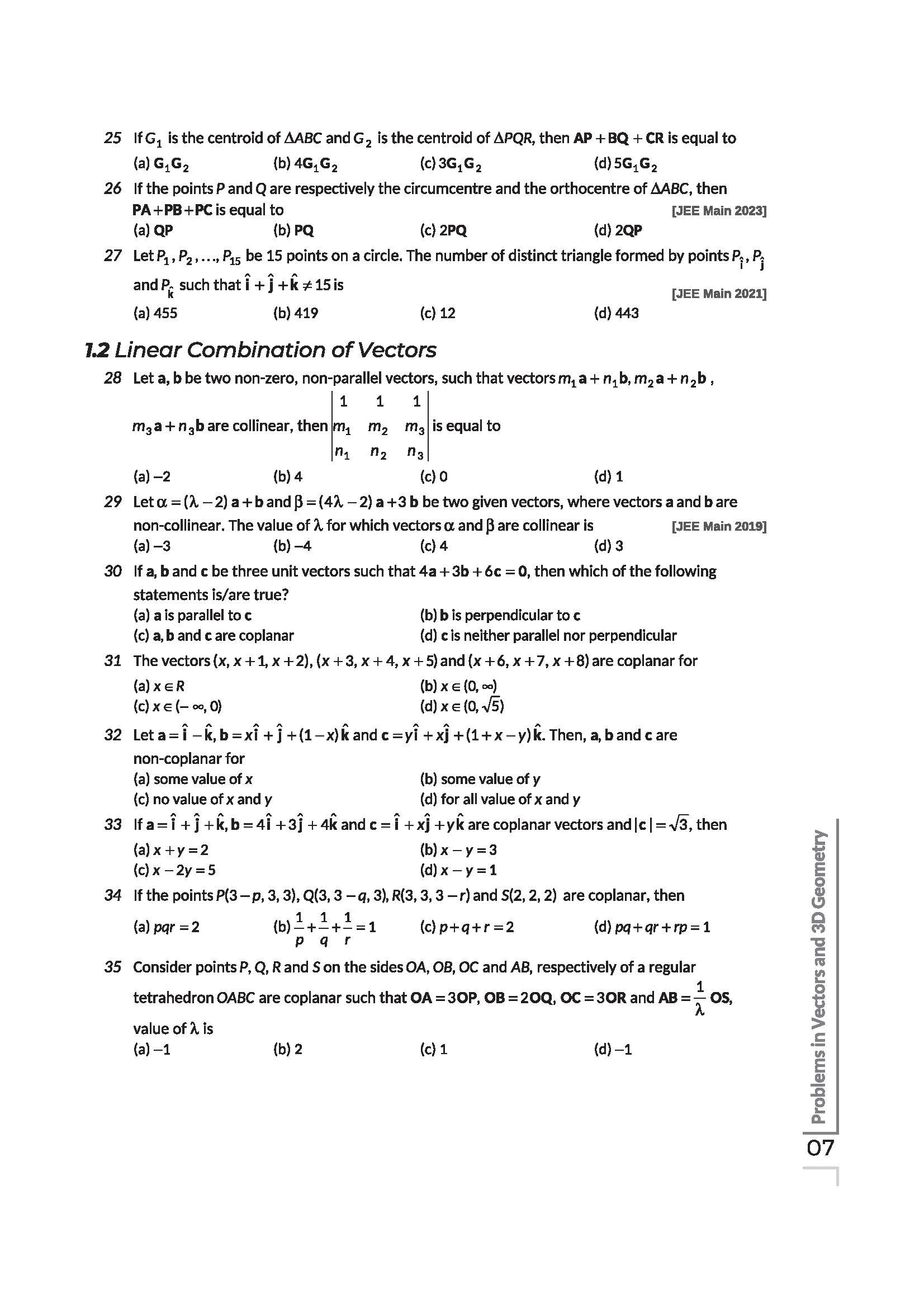 Navigator Series JEE Main & Advanced 2027 – Vectors & 3D Geometry | 1000+ Problems | Vector Algebra, Dot–Cross Product, Lines, Planes, Sphere | 3-Level Exercises with PYQs | by Vinod Kumar Pareek - Image 8