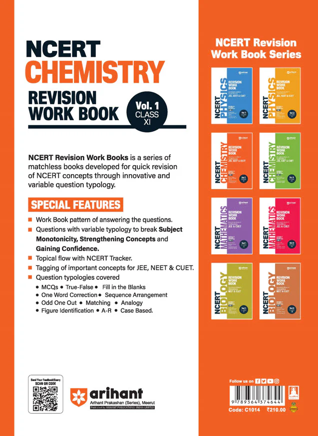 NCERT Revision Workbook Chemistry Vol. 1 (Class XI) for JEE, NEET & CUET - Image 2