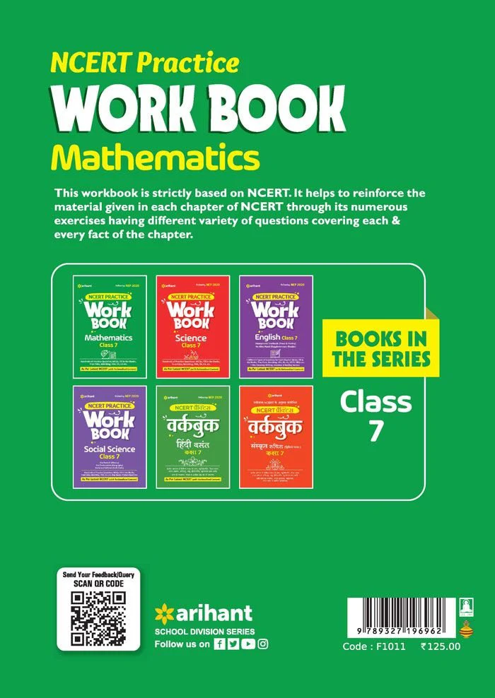NCERT PRACTICE Work Book Mathematics Class 7 - Image 2