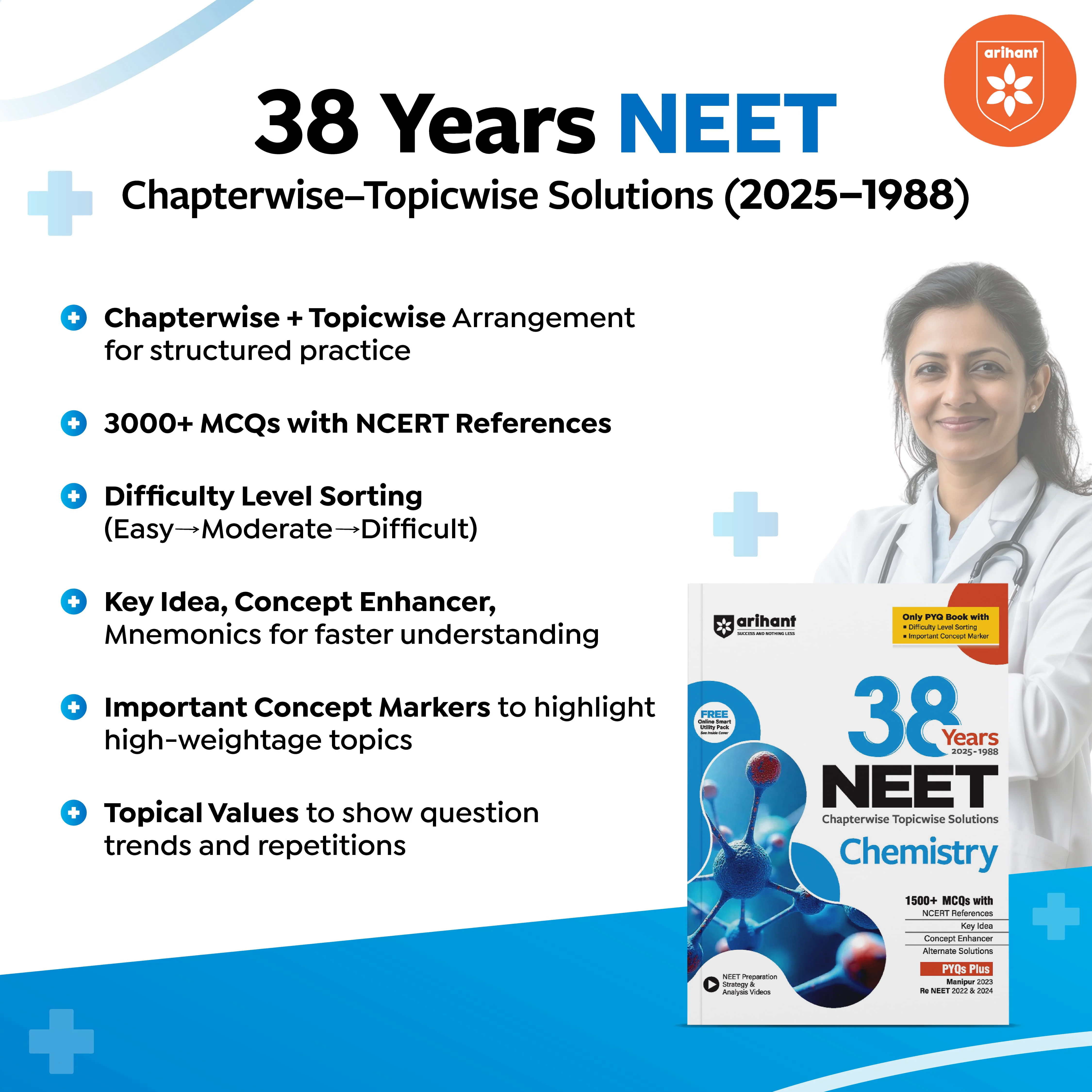 NEET Physics 38 Year's Chapterwise - Topicwise Solutions (2025-1988)| 1500+ MCQs With NCERT Refrences | Hindi Medium - Image 2
