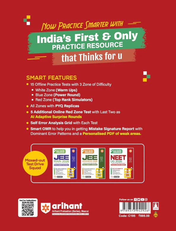 NEET (UG) 2026 Test Drive  20 Tests, 16 Booklets & 3600 Questions | Physics, Chemistry & Biology | AI-Adaptive Practice with Error Analysis, Smart OMR, Real-Time PYQs (Online) & Revision PDF | Based on Latest NTA Pattern - Image 8