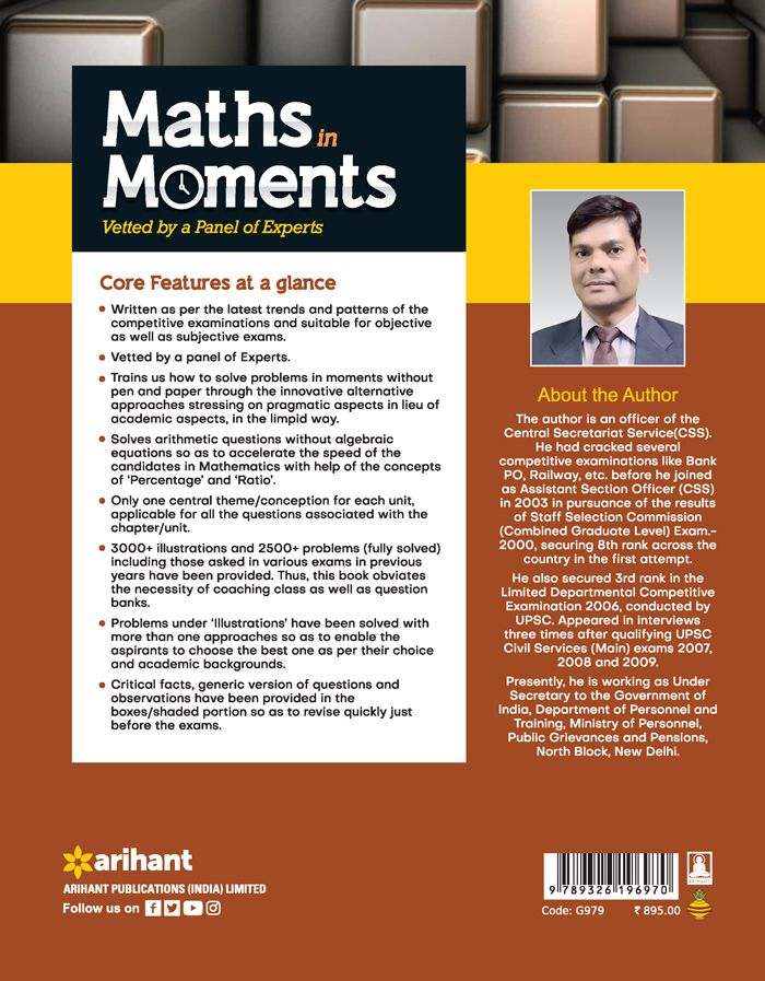 Maths in Moments (Vetted by a Panel of Experts) |A New Pattern Comprehensive Textbook of Quantative Aptitude | English Medium - Image 4