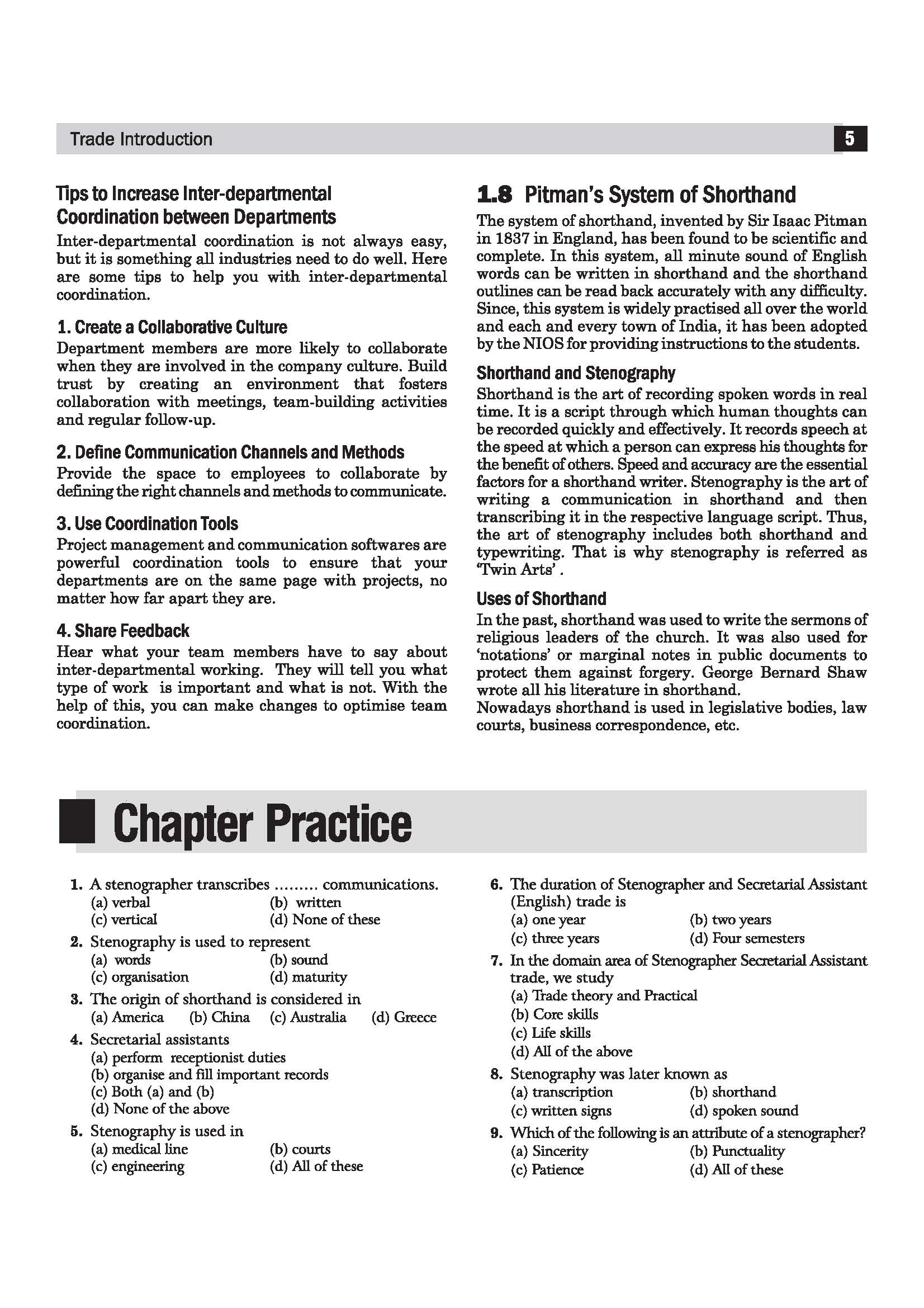 NSQF (Level 3.5) Stenographer Secretarial Assistant Theory | 1st Year ITI Students | Bharat Skills CBT & NIMI Pattern Based | Completely Revised Edition | Step-by-Step Theory with Diagrams - Image 8