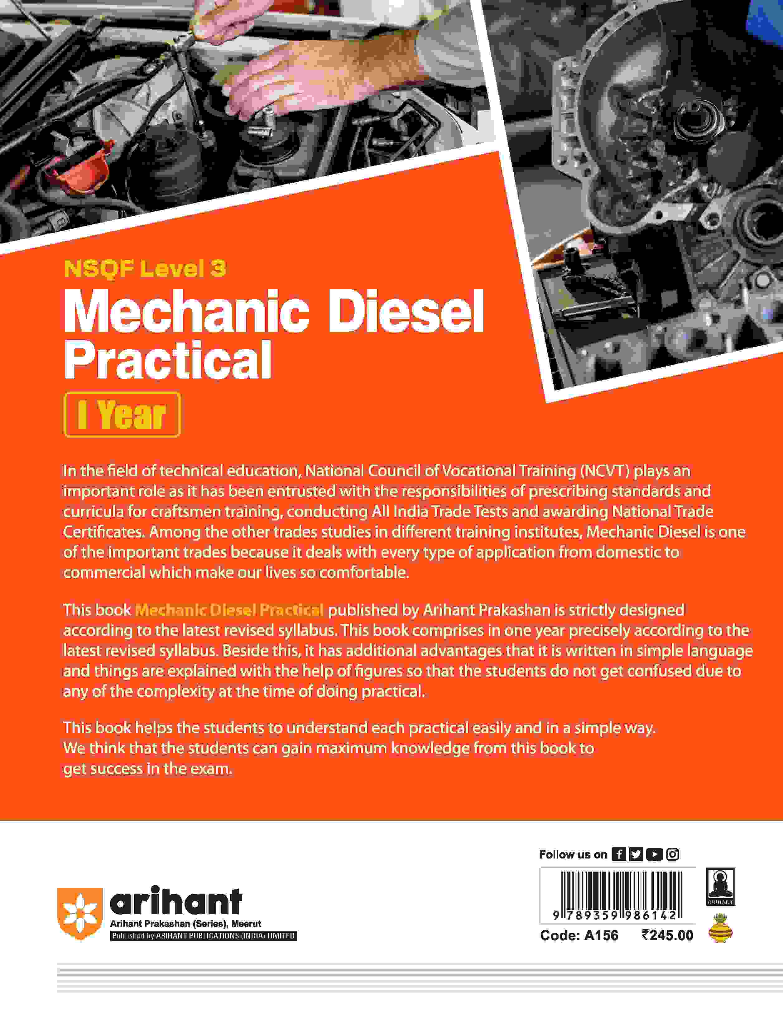 NSQF (Level 3) Mechanic Diesel Practical (I Year) | English - Image 2
