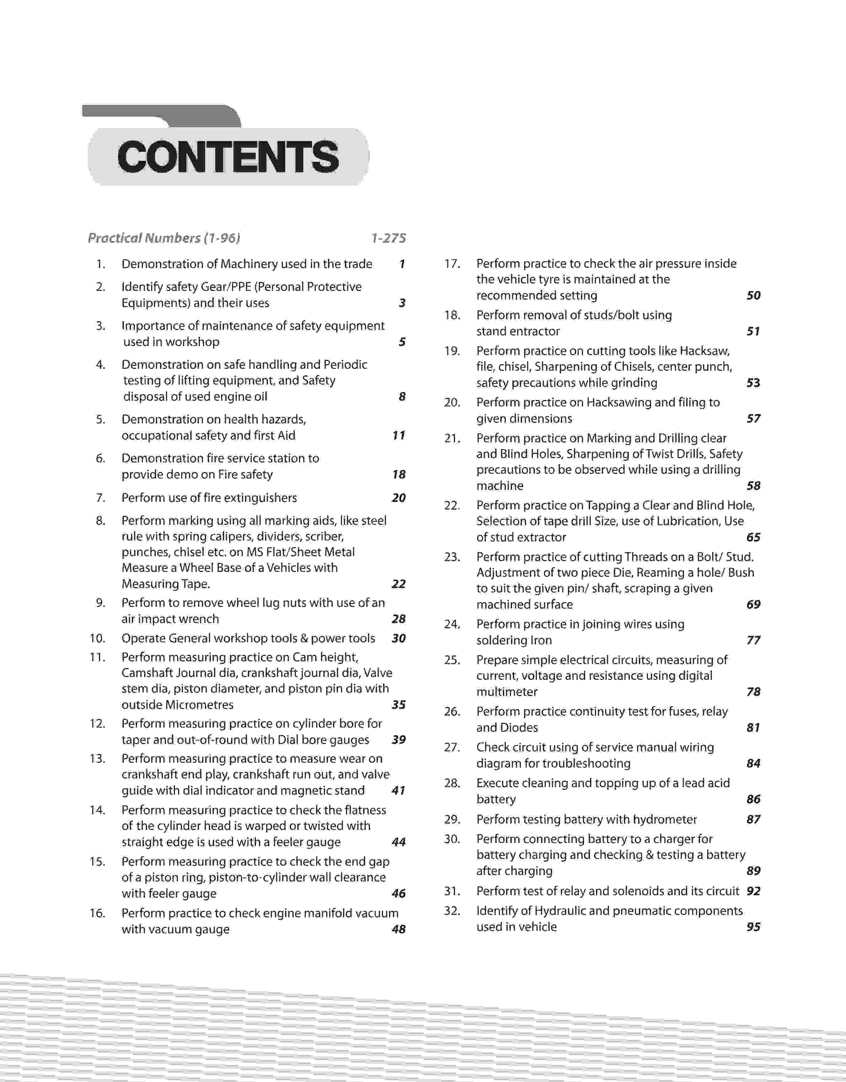 NSQF (Level 3) Mechanic Diesel Practical (I Year) | English - Image 3